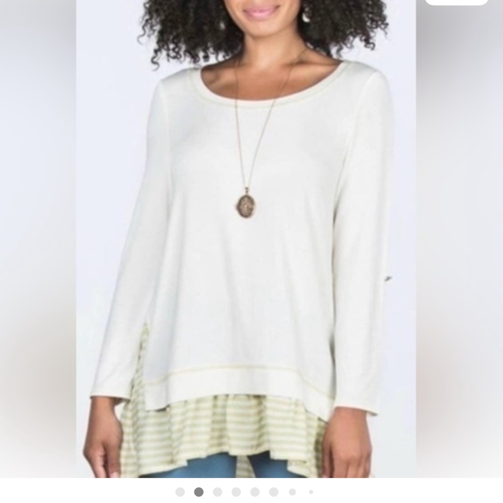 Matilda Jane Ventriloquist Ruffled Hem Women’s Tunic Top XL